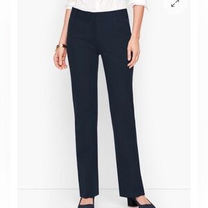 Talbots Newport Pants at waist trouser leg full length NWT 18 black office
